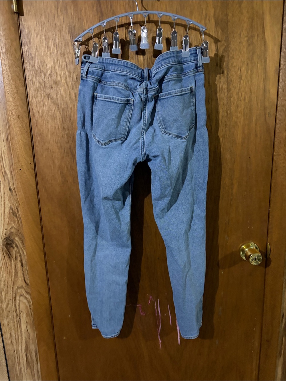 Old Navy Rockstar Super Skinny Jeans in Faded Blue Wash - Picture 3 of 3